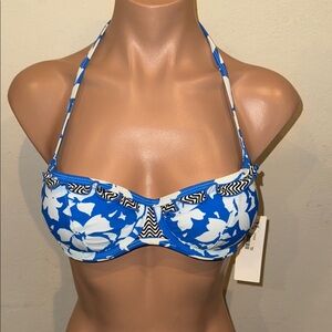 NWT Raisins Push up bra bikini top size M underwire